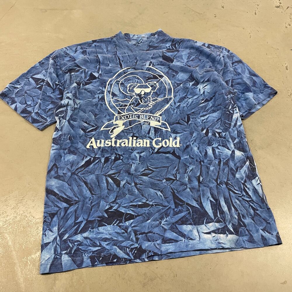 Vintage 90s Australian gold dyed t-shirt